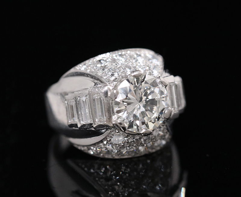 Antique Gallery Soleil アンティークジュエリー / 2ct ダイヤモンド